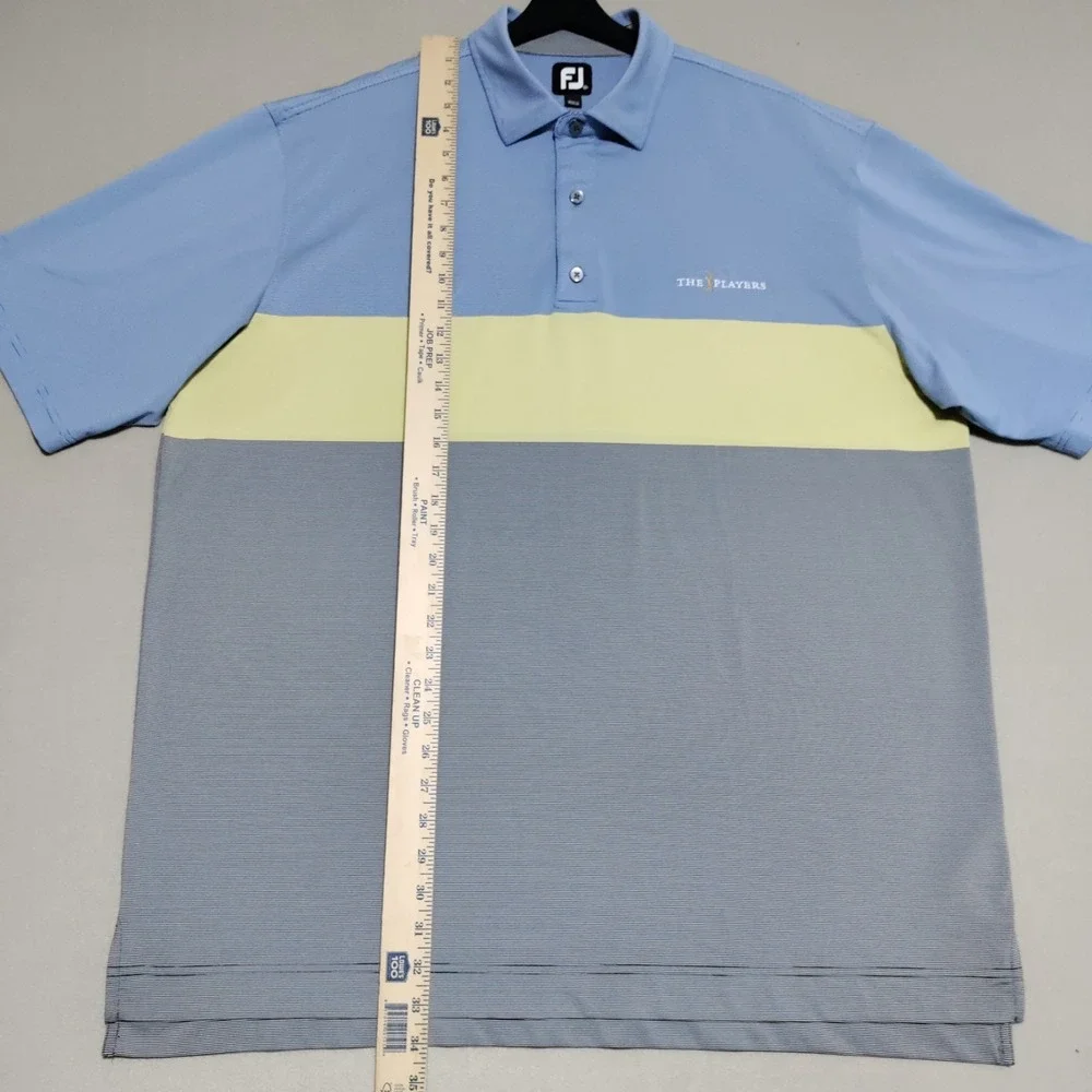 Footjoy Golf Polo The Players Men's XXL Striped Colorblock Performance Stretch - Picture 12 of 16